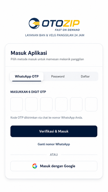 Masukkan Kode OTP