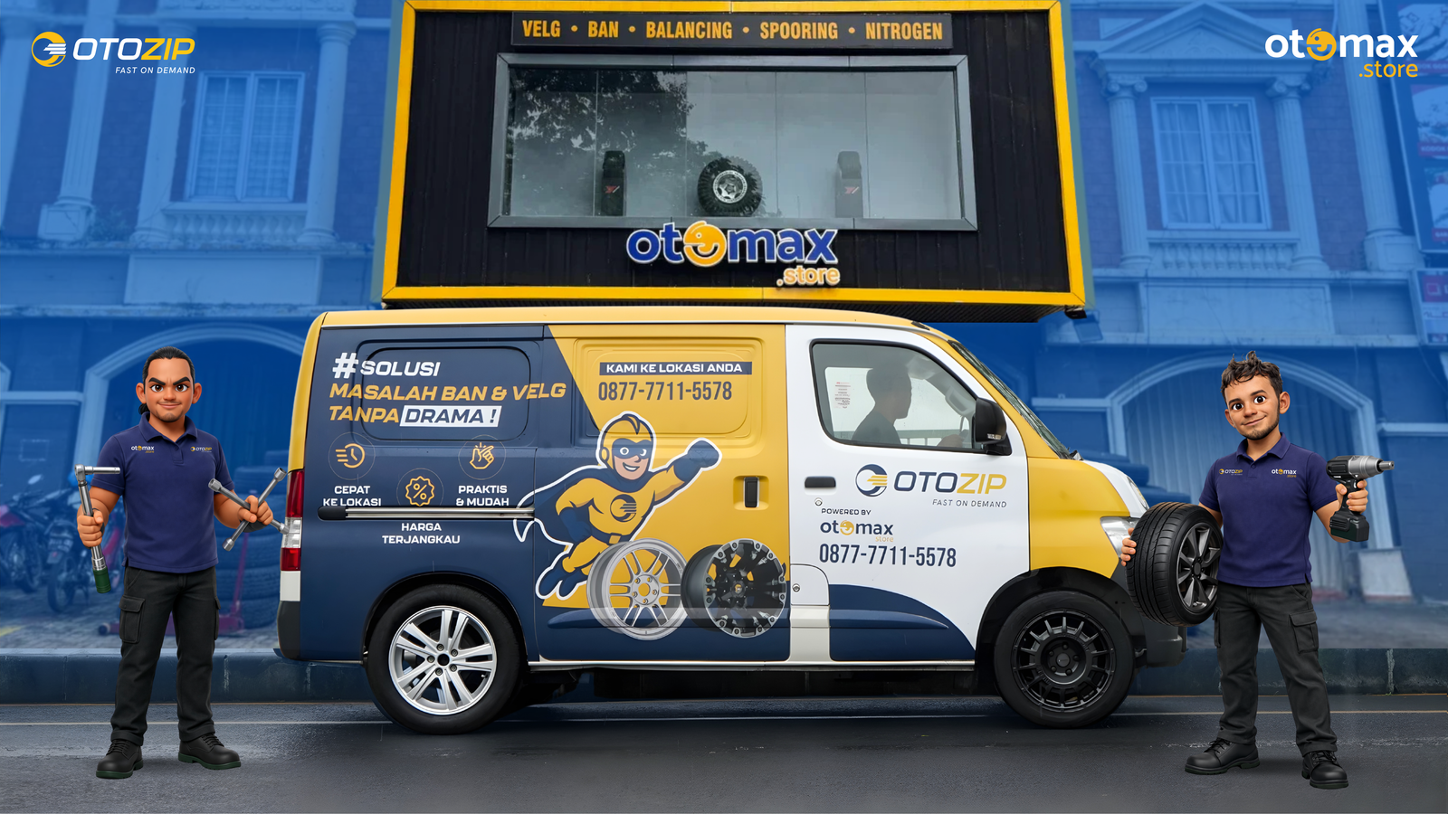 Layanan home service Otozip dari Otomax Store